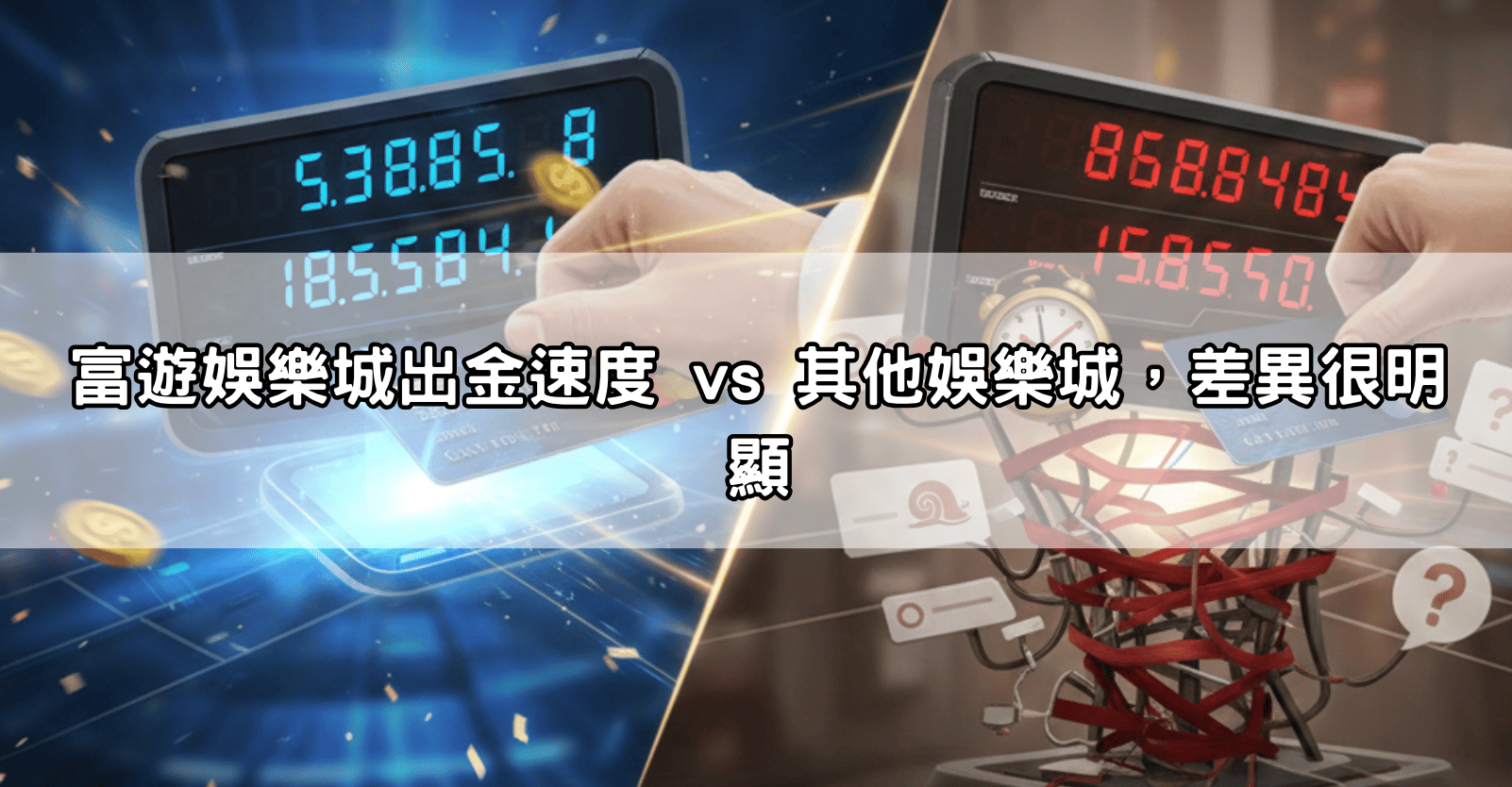 富遊娛樂城出金速度 vs 其他娛樂城，差異很明顯